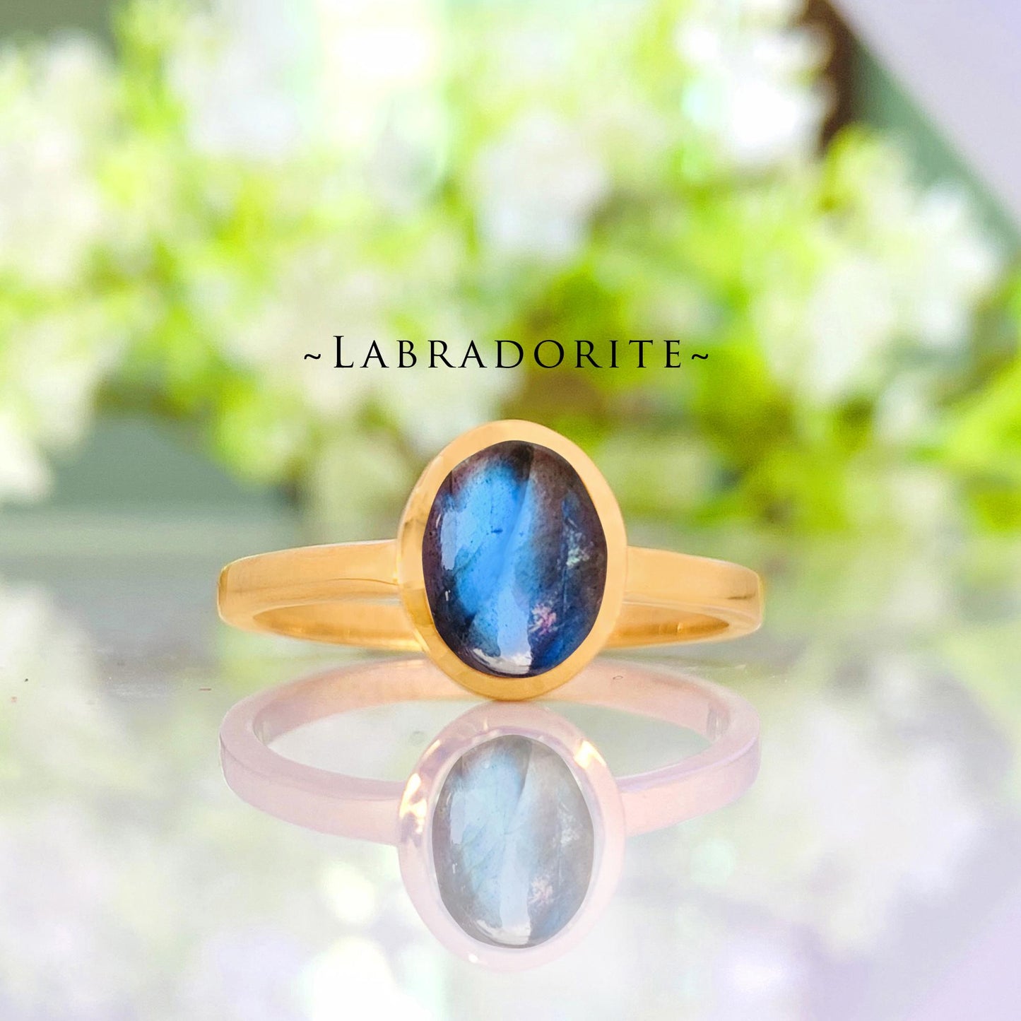 925 Sterling Silver Multi Gemstone Ring - Larimar, Turquoise, Aquamarine, Labradorite