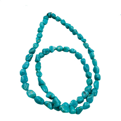 Natural Arizona Turquoise Smooth Nugget Tumble Beads