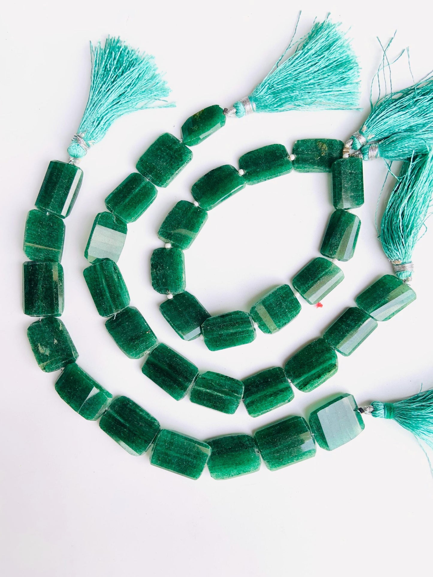 Natural Green aventurine Fancy shape Gemstone Center drill Beads Fancy shape Gemstone Briolette for jewelry making Size 13x19mm gift for her