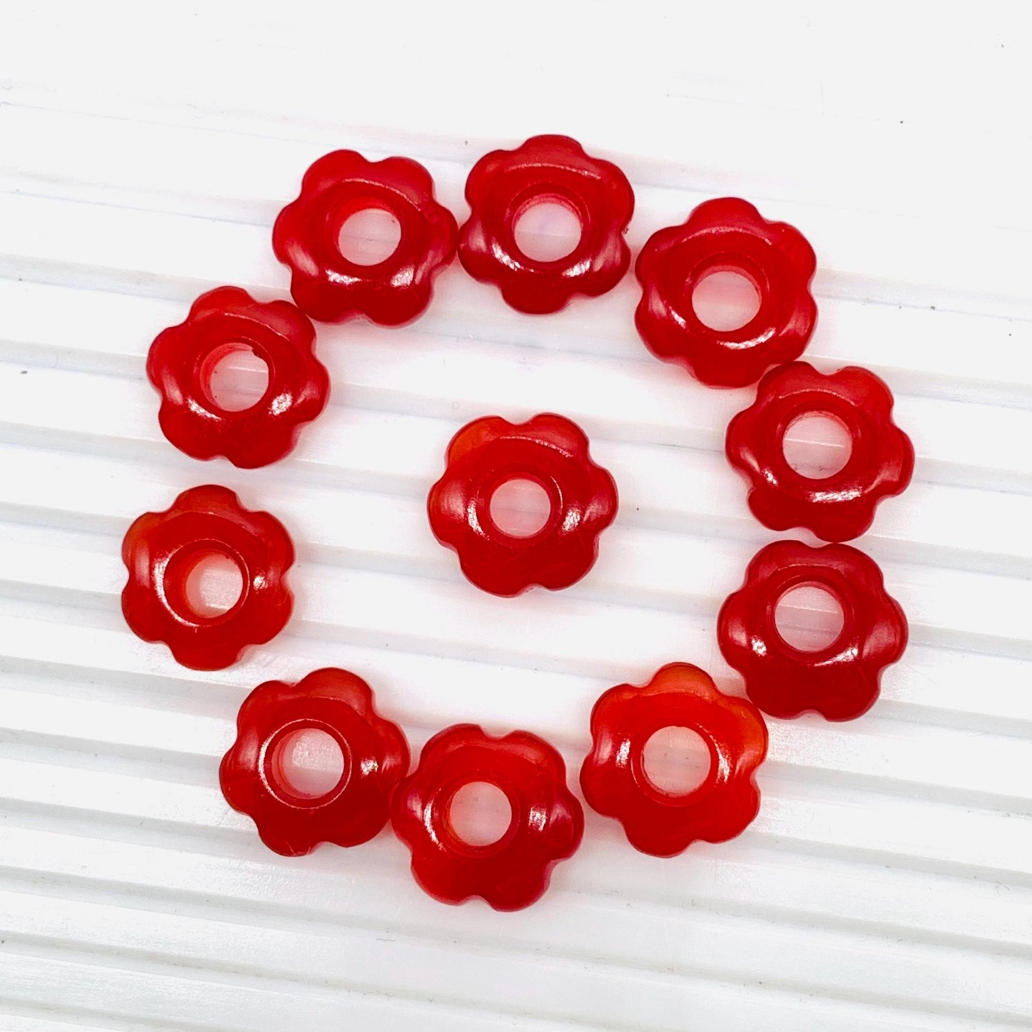 4 Pcs Natural Carnelian Smooth Flower Gemstone Beads 15mm Carved Flower shape jewelry Carnelian Gemstone Jewelry Handmade Bracelet Bead
