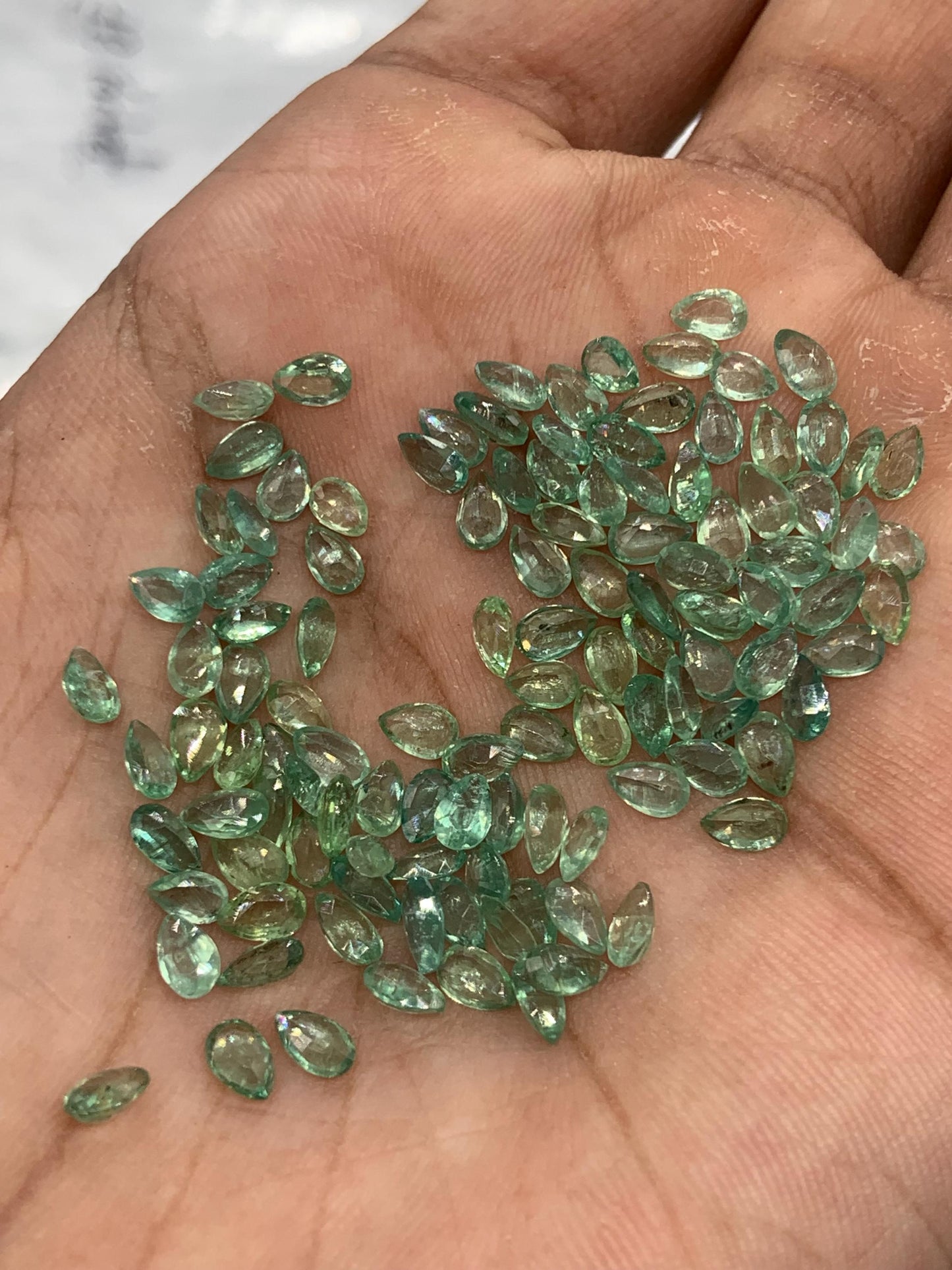 Natural Green kyanite Faceted Cut Gemstone Pear Shape Green Kyanite Cut for jewelry making Semi Precious Cut Stone Size - 3x4.5mm