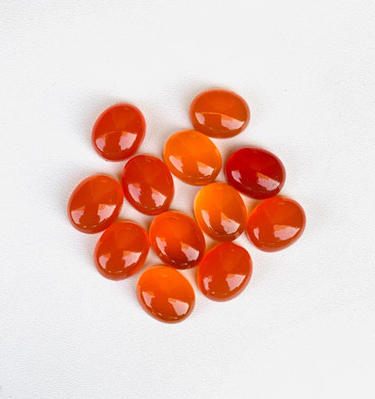 Natural Carnelian Smooth Oval Shape Gemstone Cabochon, CALIBRATED Loose Stone Cab, Oval Jewelry Making Cabochon Semi Precious Cabochons