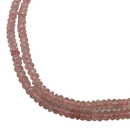 Natural Rose Quartz Faceted Rondelle Beads, Faceted Rondelle Beads Briolette, AAA Quality Rose Quartz , Jewelry Supply Beads ! SKU - BBI663