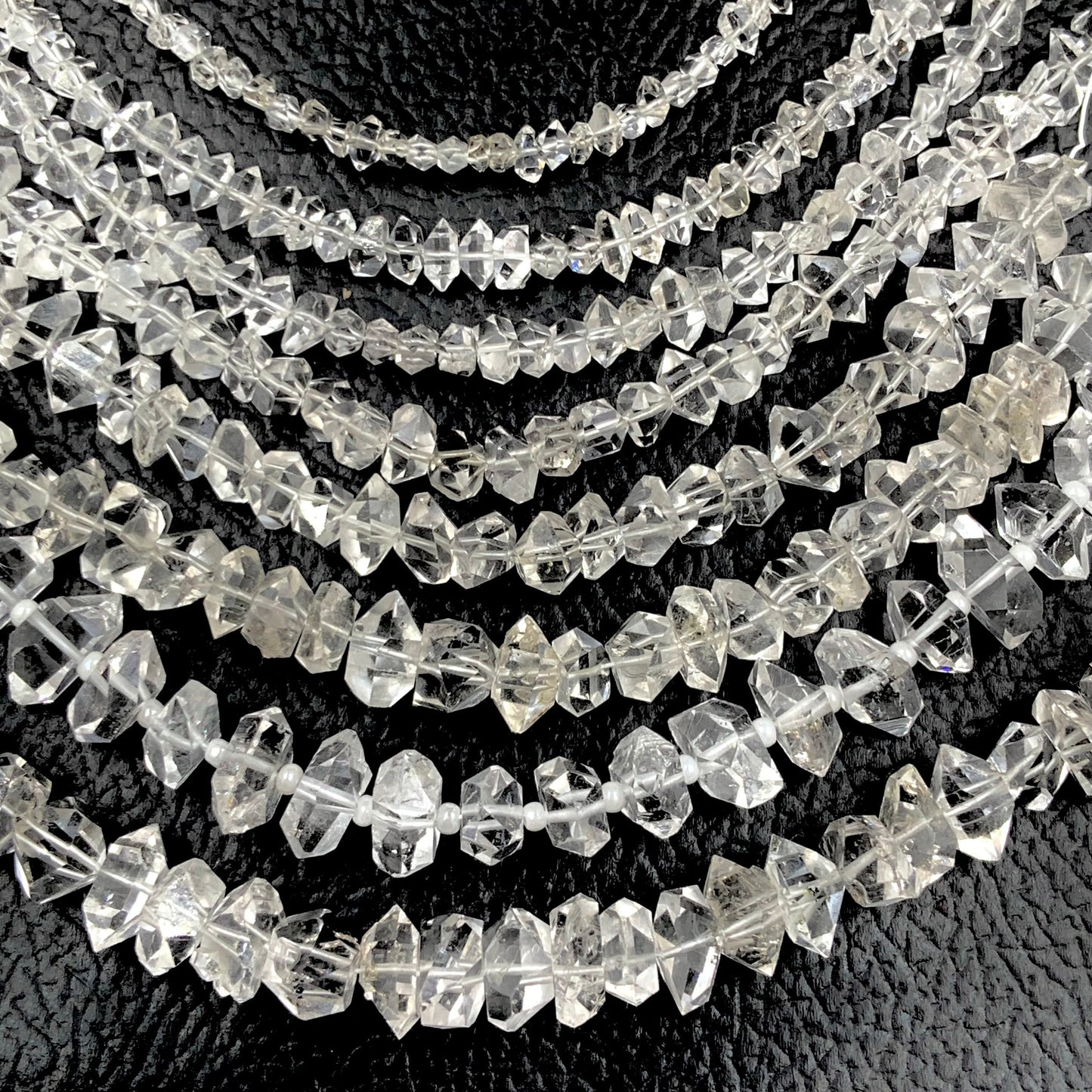 Clear White Herkimer Diamond Quartz Nuggets, Natural Double Terminated Clear Quartz Crystals- Small Herkimer Rough Stone SKU- BBI860