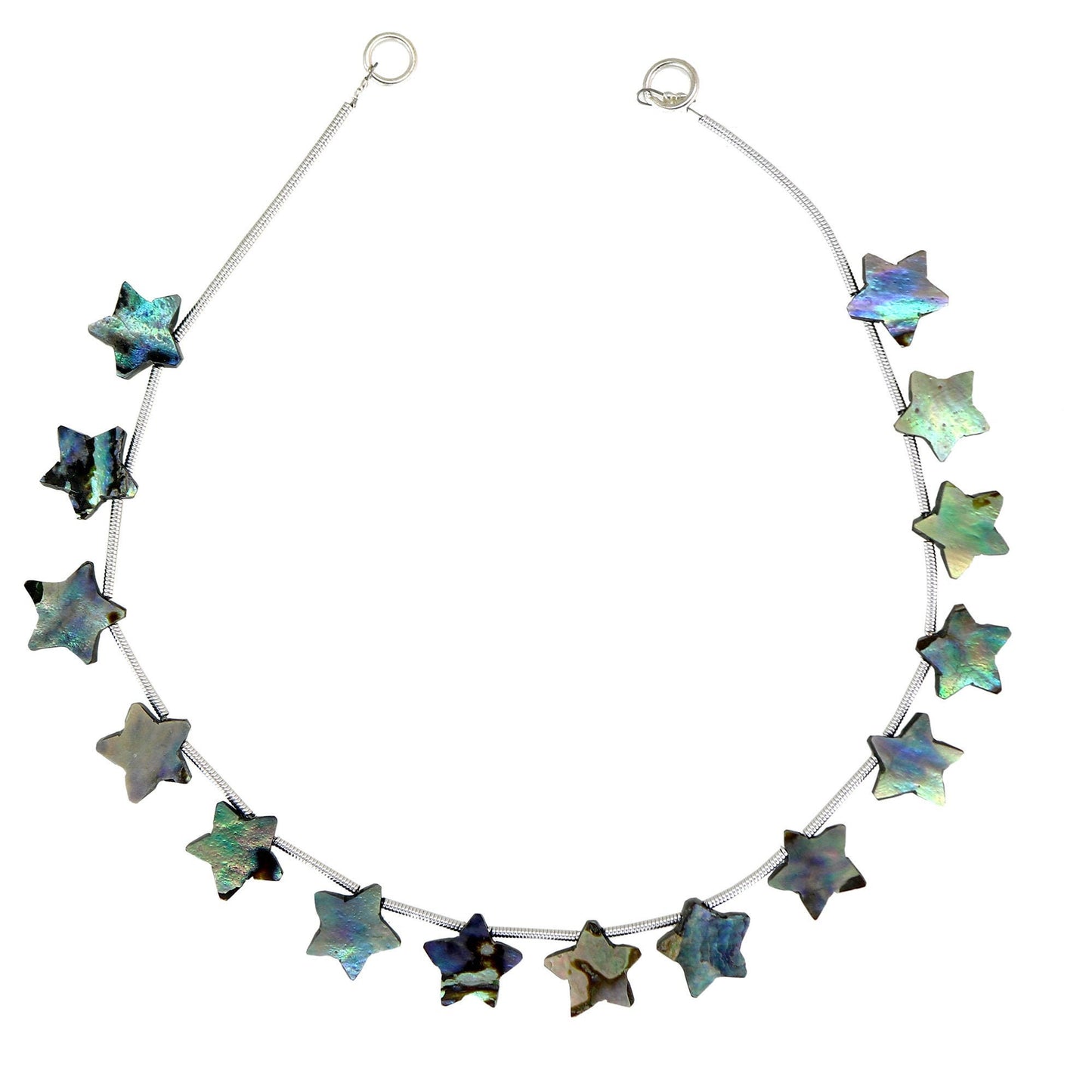 15 pcs Natural Abalone Shell Star Gemstone Beads, 10mm Carved multi color Star jewelry , star shape earrings , Gemstone Jewelry BBI142