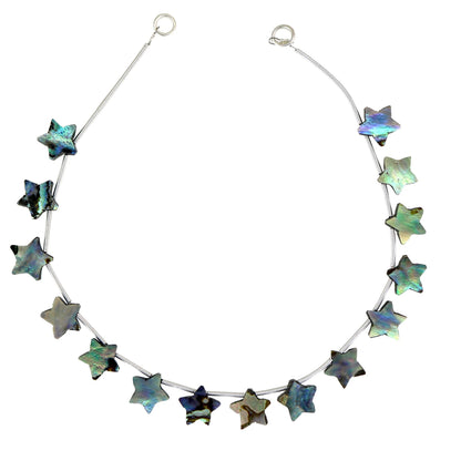 15 pcs Natural Abalone Shell Star Gemstone Beads, 10mm Carved multi color Star jewelry , star shape earrings , Gemstone Jewelry BBI142