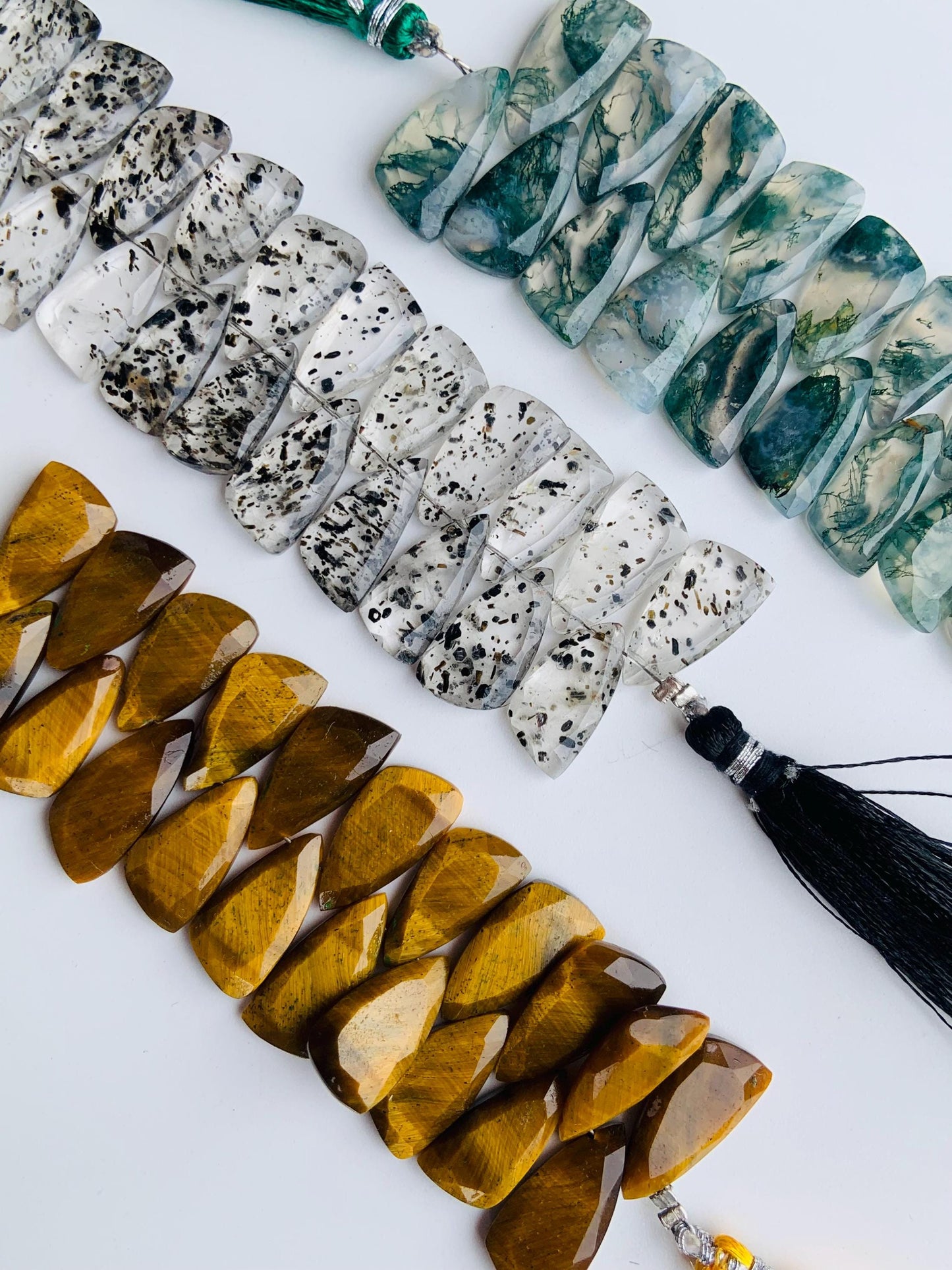 4 Inches Natural Mix gemstone Sail Crown Cut Side drill Beads, Fancy shape Gemstone Briolette Size 8x16mm to 9x18mm gift for Wedding jewelry