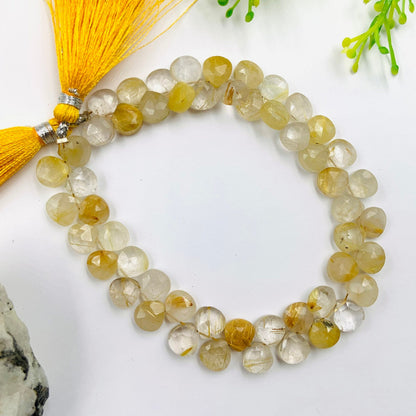 AAA Mix Gemstone Faceted Heart Shape Beads Size 7mm Natural  gemstone briolette Side Drill Beads Gift For her, Jewelry Making BBI955