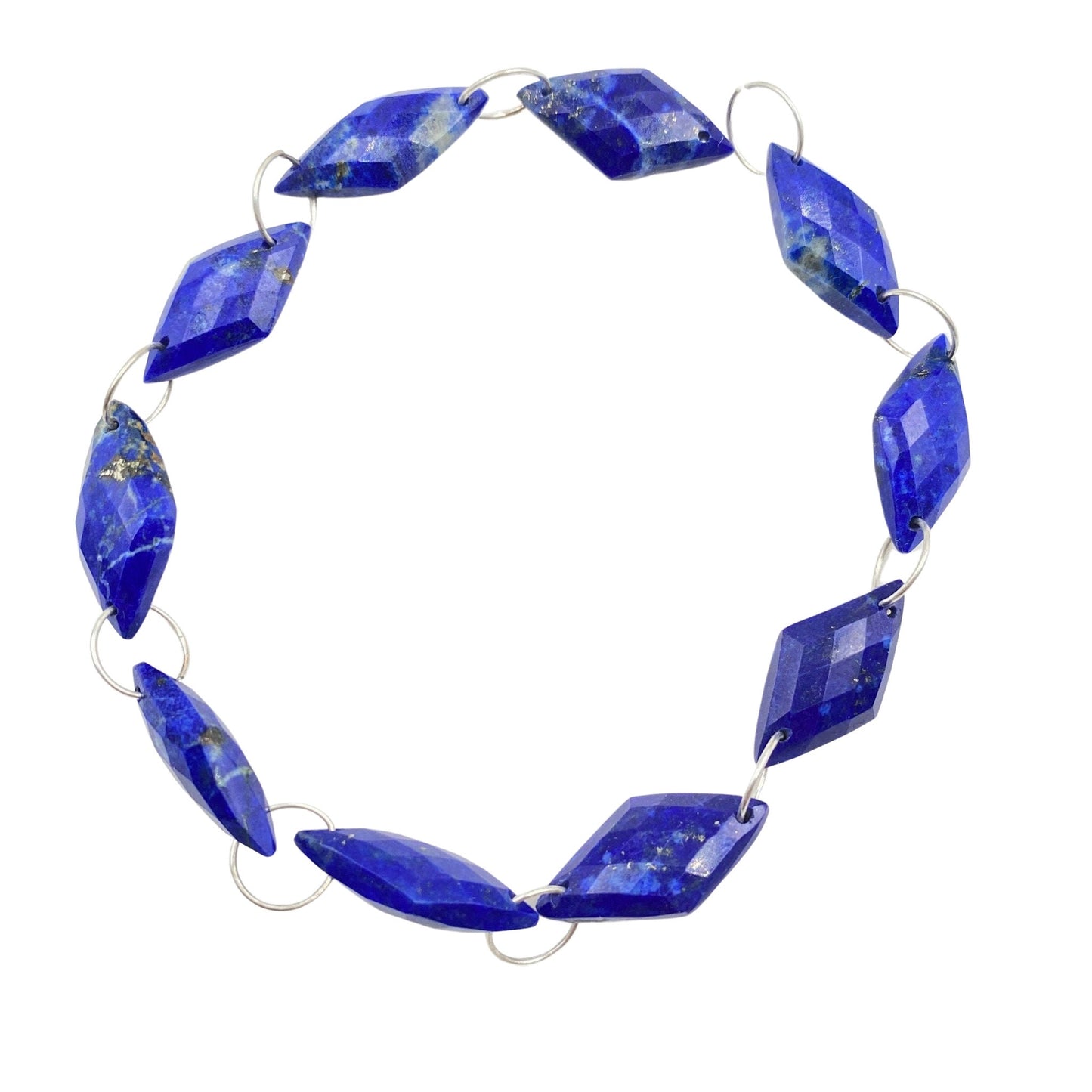 AAA Lapis Lazuli Rhombus Briolette 20x10mm Double Drill Strand