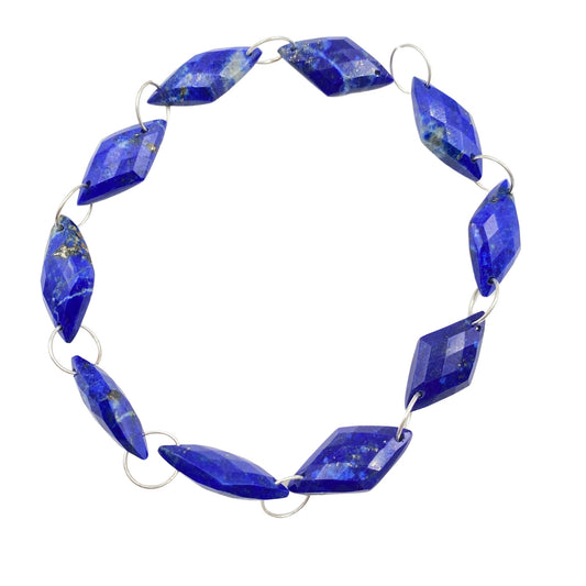 AAA Lapis Lazuli Rhombus Briolette 20x10mm Double Drill Strand