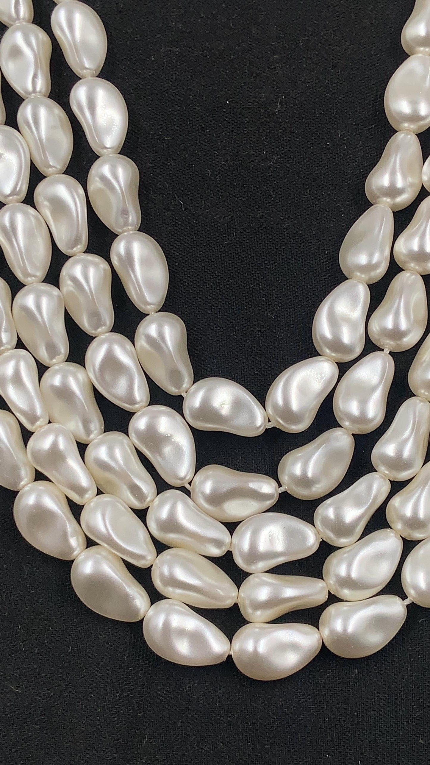 Natural Crystal White (001 650) Genuine Swarovski 5843 Pearls Barque Drop pearl in 12mm Glass Beads for Necklace/Bracelet/Earrings Gifts