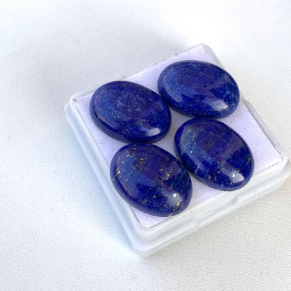 Natural Lapis Lazuli Smooth Oval Shape Gemstone Cabochon, CALIBRATED Loose Stone Cab, Oval Jewelry Making Cabochon Semi Precious Cabochons