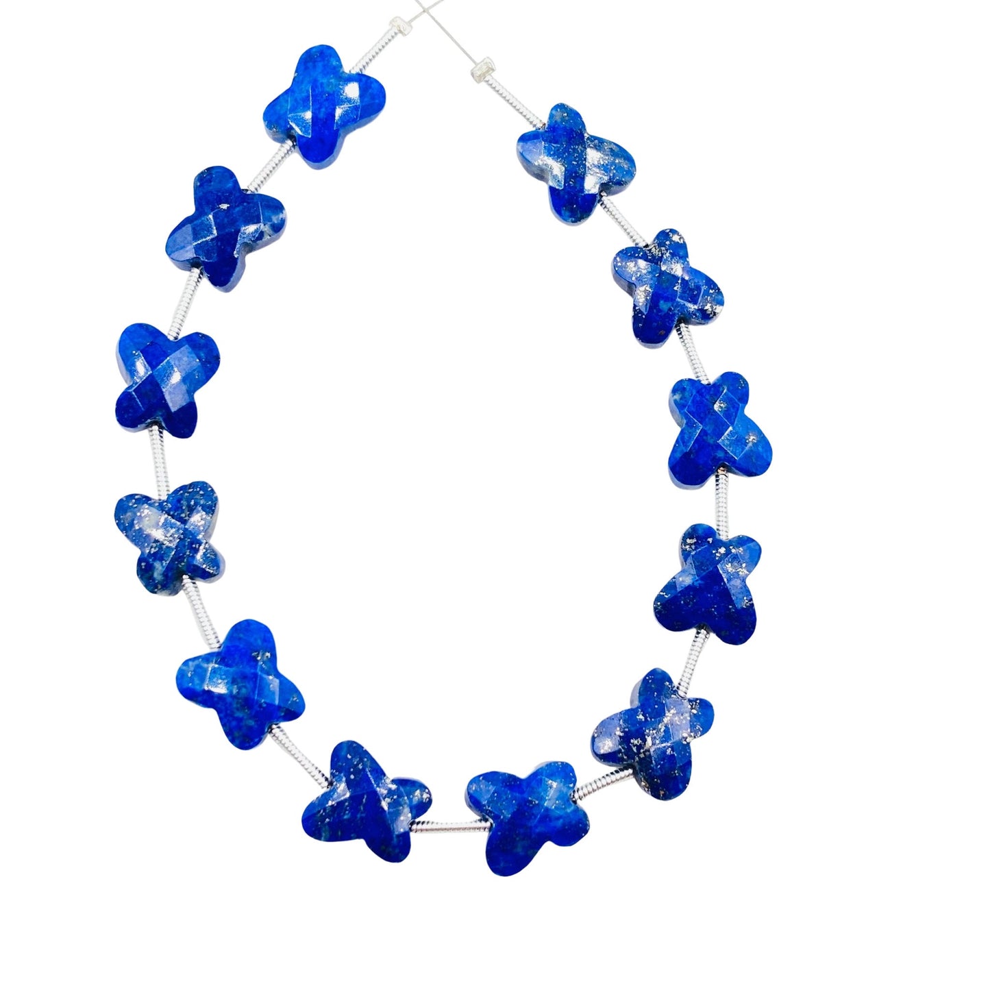 Natural Lapis Lazuli Butterfly Beads 10x11mm