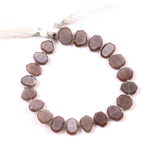 Chocolate Moonstone Fancy Shape Natural Gemstone Briolette Beads,Center Drill Beads,Fancy Shape Gemstone jewelry Bead,Flat chip bead BBI943