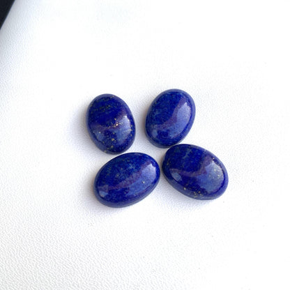 Natural Lapis Lazuli Smooth Oval Shape Gemstone Cabochon, CALIBRATED Loose Stone Cab, Oval Jewelry Making Cabochon Semi Precious Cabochons