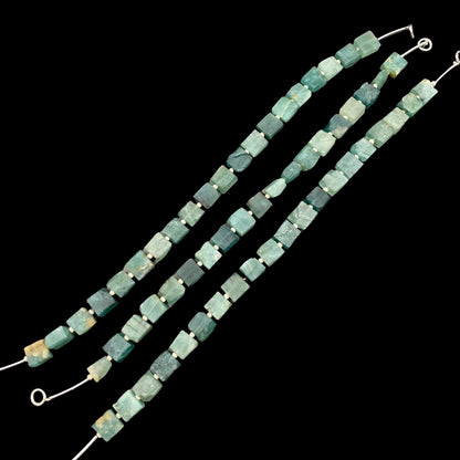 AAA Quality Natural Grandidierite Without Polish Gemstone Beads, Size 6mm To 7mm, Grandidierite Gemstone Briolette, SKU-BBI1081