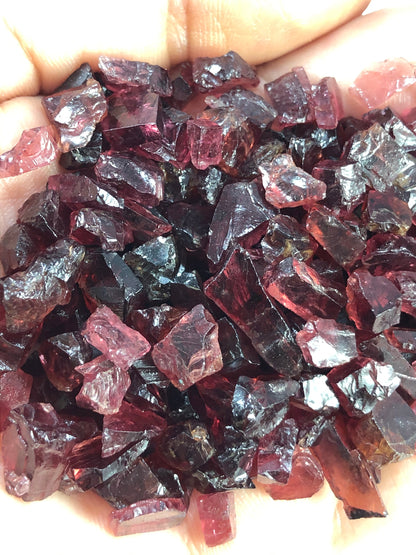 10 Pieces Natural Garnet Loose Rough Cluster Raw Healing crystal stones,Rough Garnet raw For Jewelry Making SKU- BBI419 Valentines