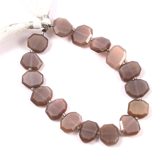 Chocolate Moonstone Fancy Shape Natural Gemstone Briolette Beads,Center Drill Beads,Fancy Shape Gemstone jewelry Bead,Flat chip bead BBI2486