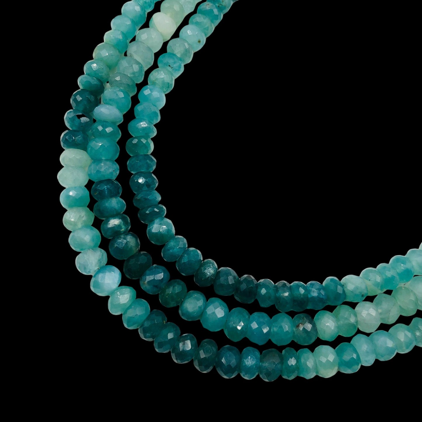AAA Quality Natural Grandidierite Rondelle Gemstone Beads , Size 5mm To 6mm, Faceted Rondelle Shape Beads, Jewelry Supplies , SKU-BBI546