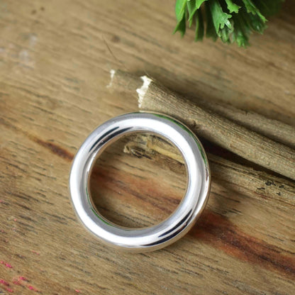 925 Silver Band Stackable Ring 2-8mm - Plain Round for Men Women