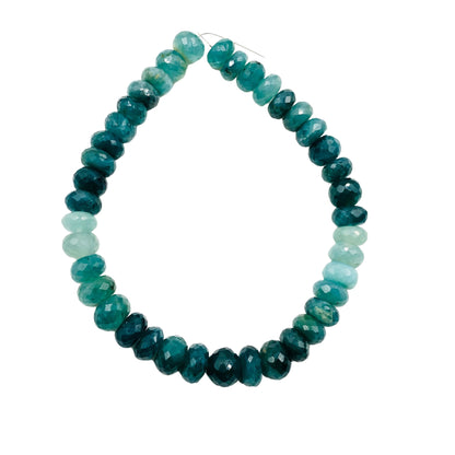 Natural Grandidierite Rondelle Gemstone Beads , Size 6.5mm To 8.5mm, Faceted Rondelle Shape Beads, Jewelry Making Beads, SKU-BBI547