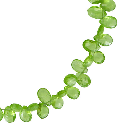 AAA Peridot faceted Small pear 4X6mm Peridot faceted bead briolette Peridot pear shape beads Peridot gemstone, Handmade Gift For Women