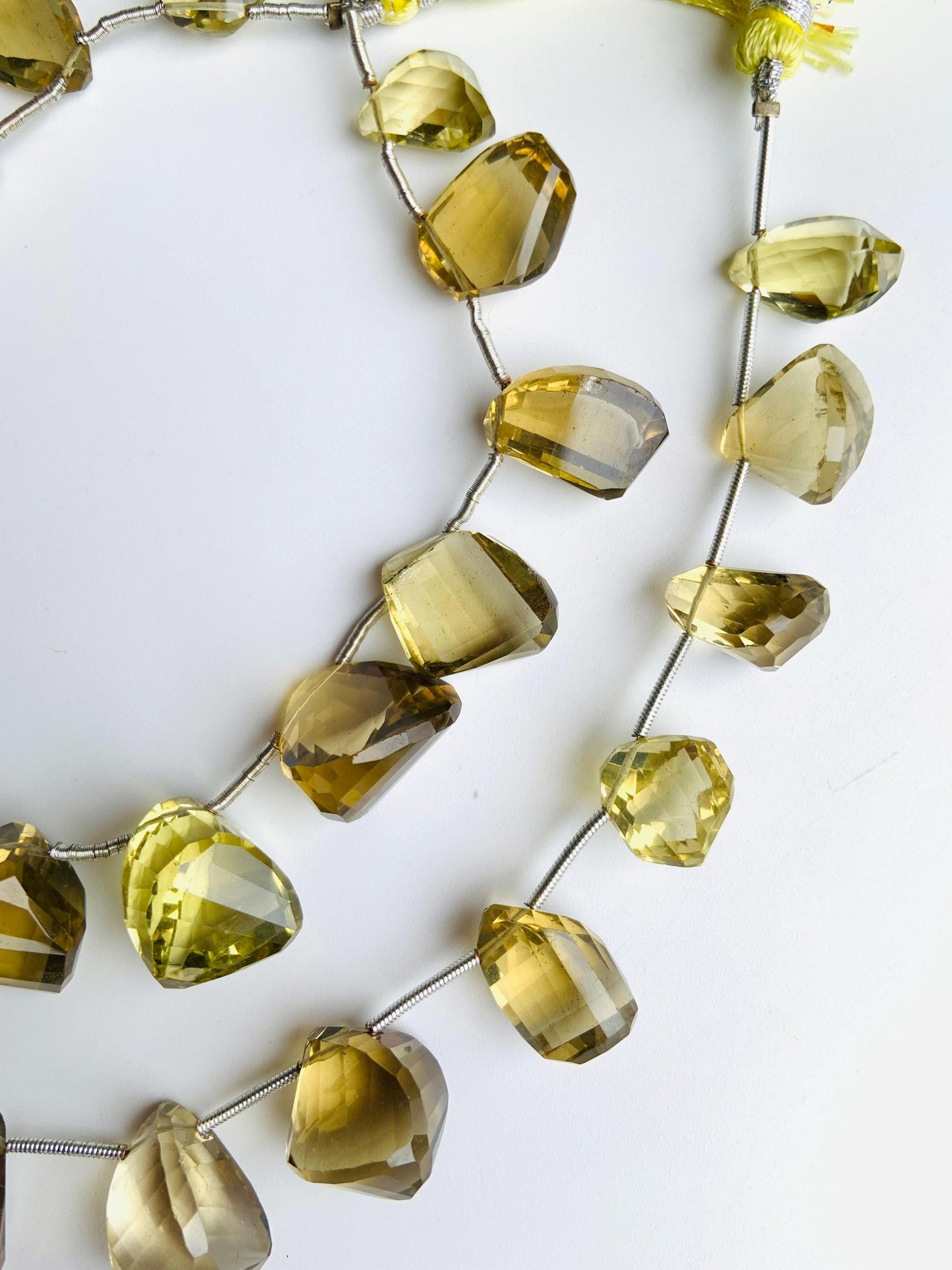 Natural Bear Quartz Faceted Free form shape tumble Gemstone Side Drill Beads Uneven Shape Nugget beads for jewelry making gift for her