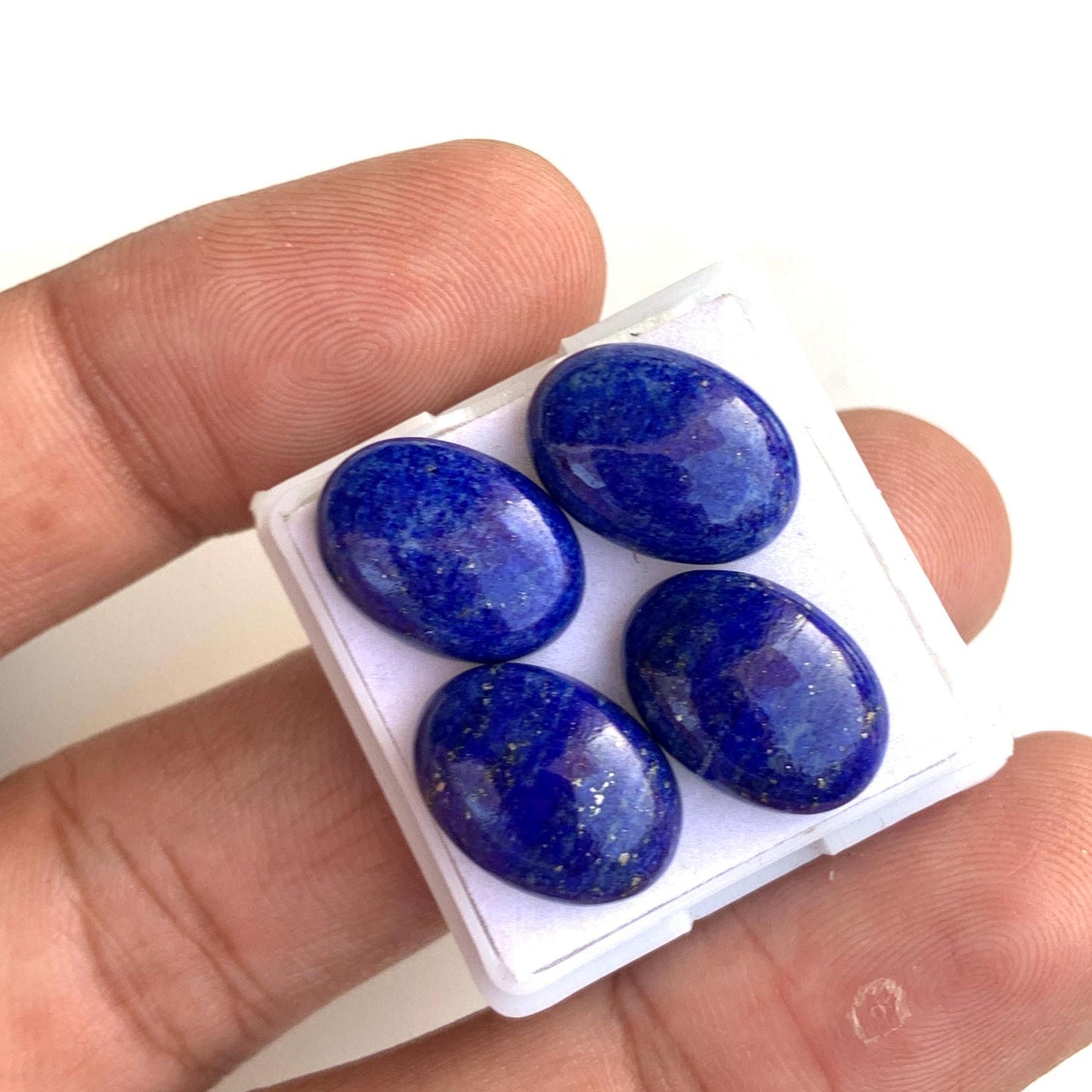 Natural Lapis Lazuli Smooth Oval Shape Gemstone Cabochon, CALIBRATED Loose Stone Cab, Oval Jewelry Making Cabochon Semi Precious Cabochons