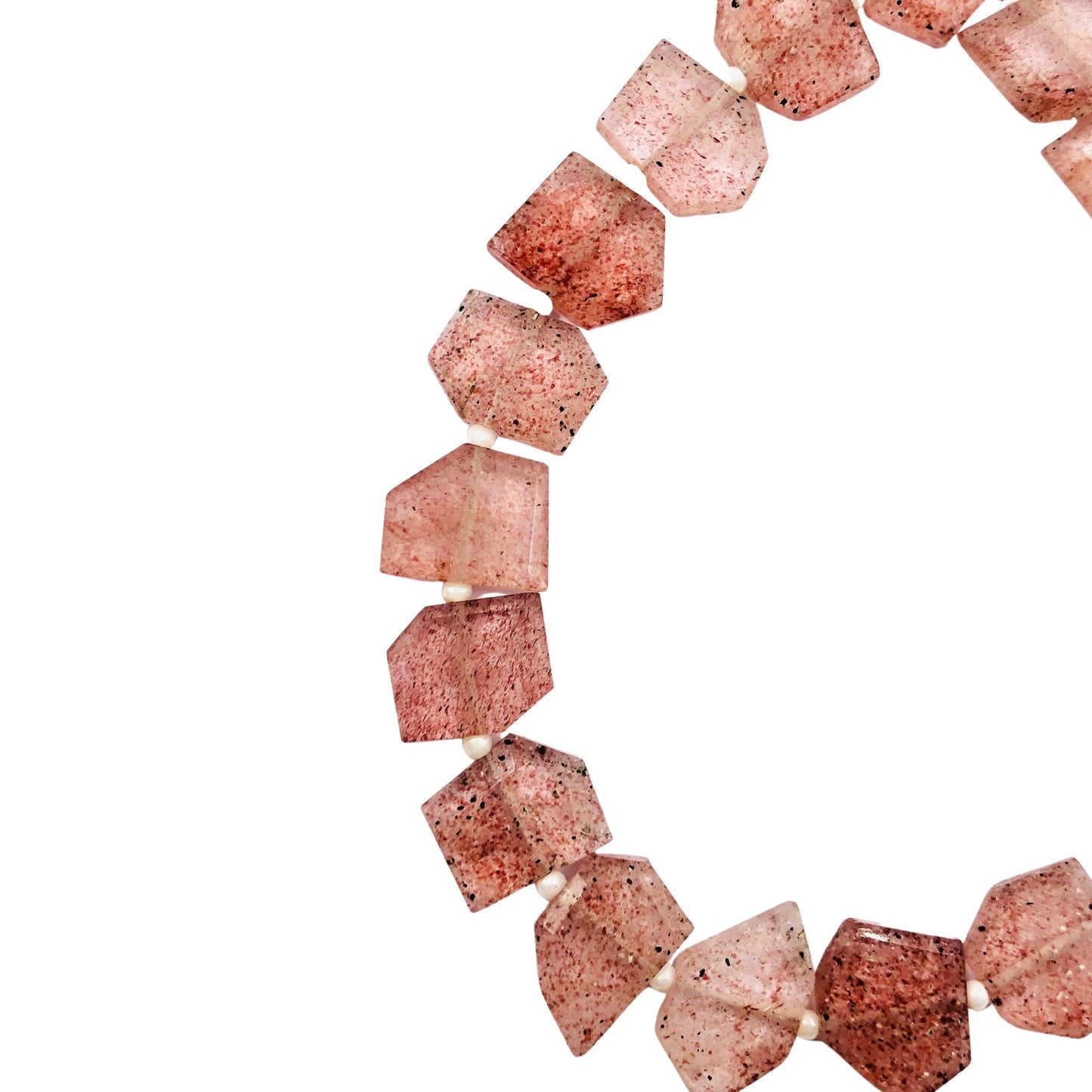 Natural Red Strawberry Fancy Shape gemstone, Briolette beads, Center Drill beads, Flat Chip beads, Fancy Shape Slice beads, SKU - BBI950