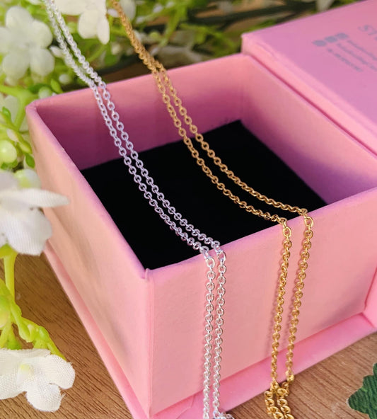 925 Sterling Silver Chain Necklace – Dainty & Versatile Jewelry for Layering or Pendants – Perfect Gift for Her - BeadsBoatInc