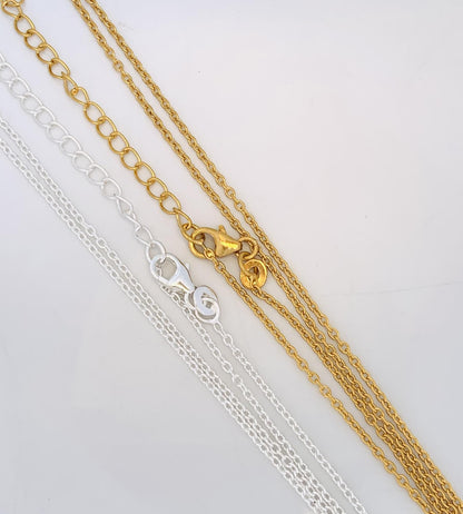 925 Sterling Silver Chain Necklace – Dainty & Versatile Jewelry for Layering or Pendants – Perfect Gift for Her - BeadsBoatInc
