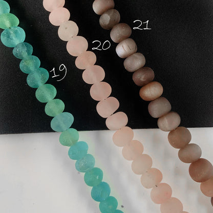Natural Mix Gemstone Smooth Roundel Beads, Round Shape Loose Beads, Jewelry beads for making Necklace Size 6.5mm to 7.5mm 8 Inch Strand