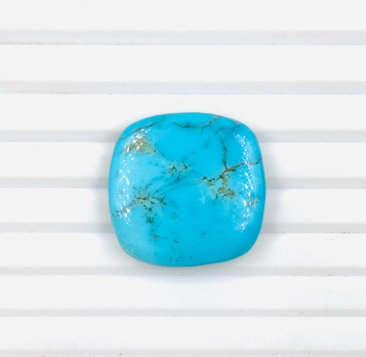 1 Pcs Natural Arizona turquoise Smooth Square shape Gemstone CALIBRATED Loose Stone Cab, Square Jewelry Making Cabochon Semi Precious Cabs