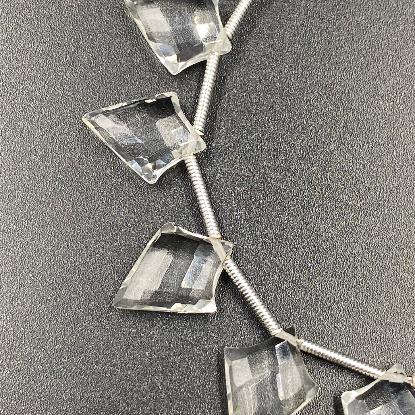 Quality 100% Natural Crystal Quartz Faceted Slanted Fancy Kite Shape Gemstone Beads, Crystal Quartz Gemstone,Jewelry Idea. 9mmX14mm BBI880
