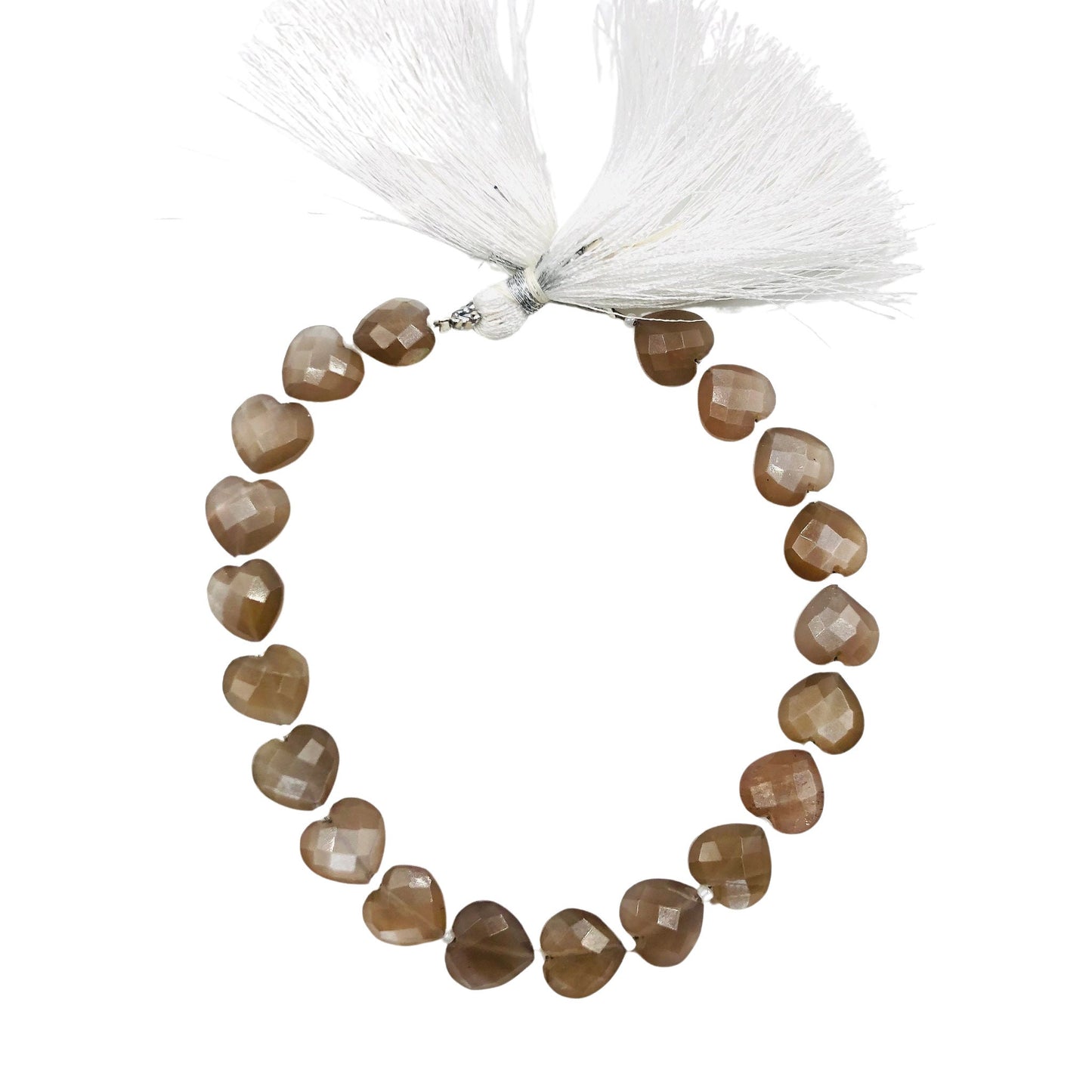 Natural Chocolate Moonstone Carved Heart Shape beads , Natural Gemstone Briolette Heart shape Beads , Beads For Jewelry Making , SKU - 1312