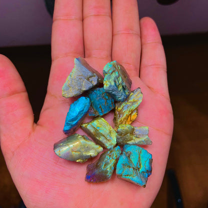 Natural Labradorite Multi Flashy Raw labradorite rough gemstone unshaped multi labradorite rough Size : 1" to 2" INCHES BBI1049