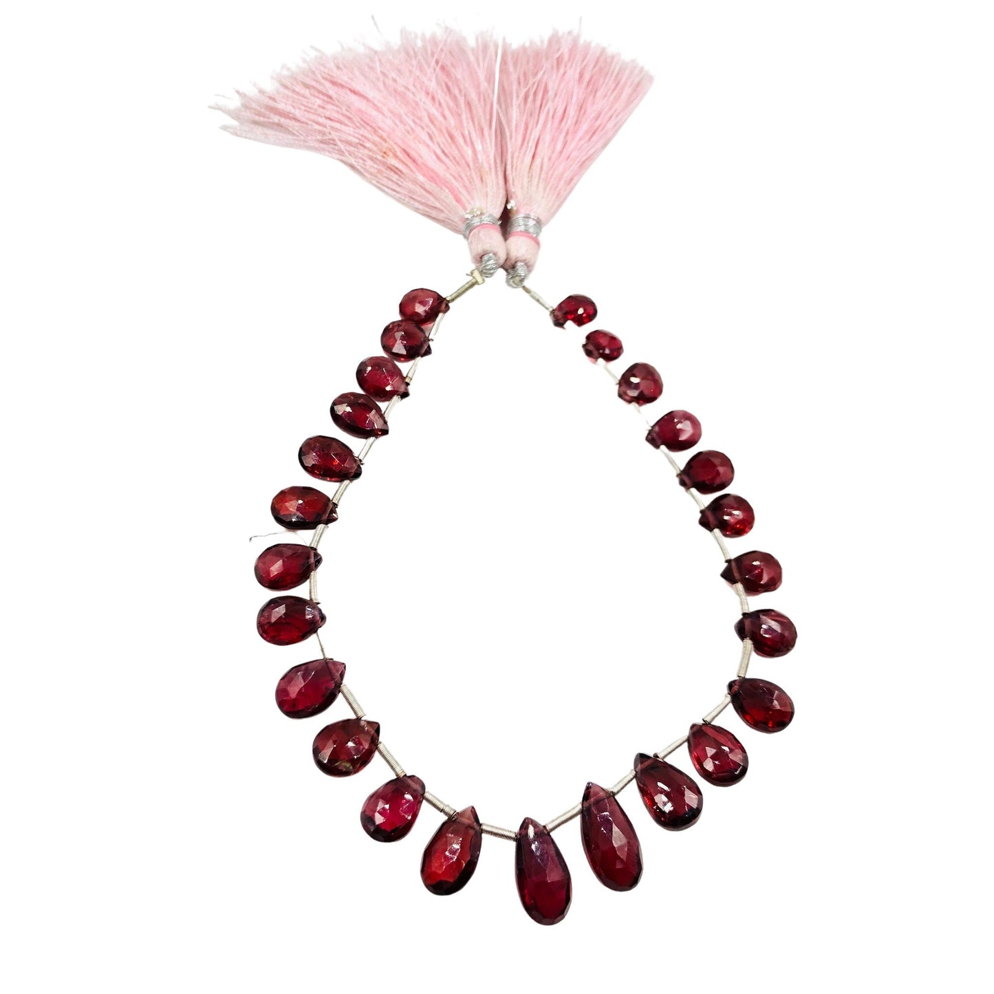 AAA Quality Natural Red Garnet Pear Beads , Faceted Pear Shape Gemstone Briolette , Red Garnet Beads , Jewelry Making Beads , SKU - BBI736