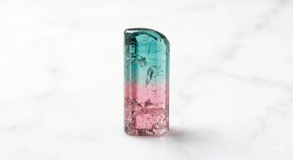 Watermelon Tourmaline Gemstone - Natural Pink Green Bi Color Tourmaline Stone