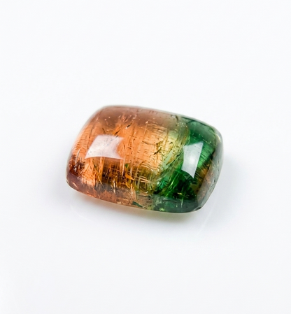Watermelon Tourmaline Cushion Cut Gemstone - Natural Pink Green Bi Color Tourmaline