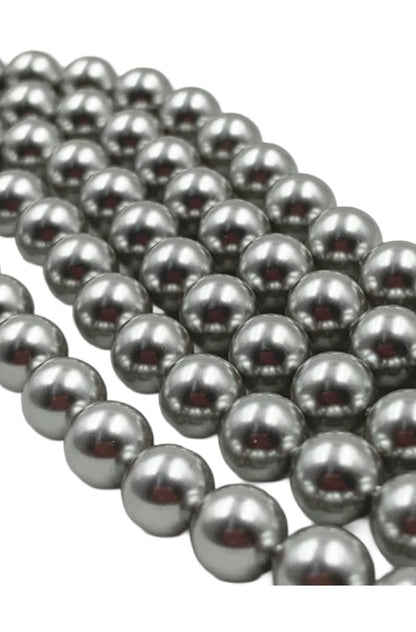 Austria Swarovski Crystal Light Grey Pearl Beads 5810 Round 6mm 8mm