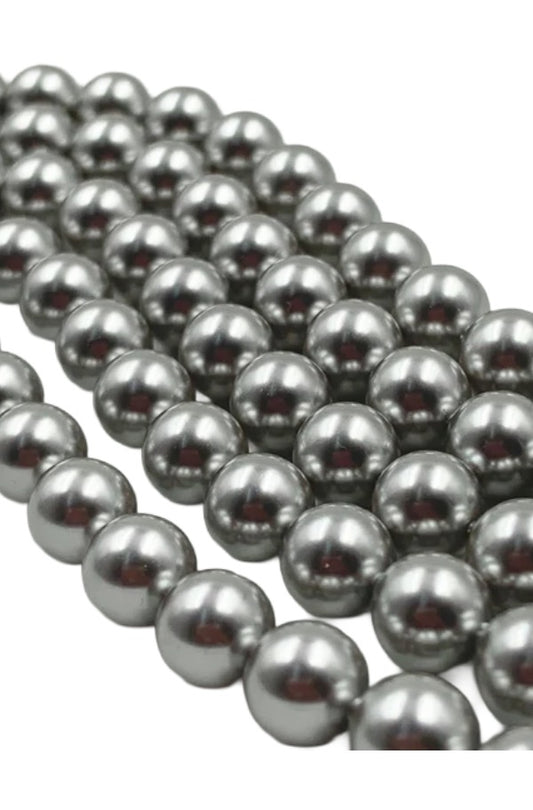 Austria Swarovski Crystal Light Grey Pearl Beads 5810 Round 6mm 8mm