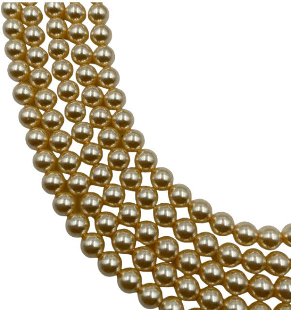 Swarovski Crystal Light Gold 001 539 Pearl Beads 5810 Round 2mm–12mm