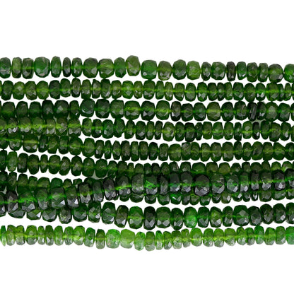 Natural Chrome oxide Faceted Roundel ,Chrome oxide Beads Chrome oxide faceted beads 4mm Chrome oxide roundel , Chrome oxide jewelry making