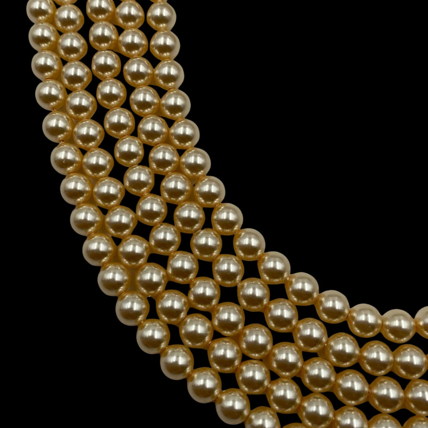 Swarovski Crystal Light Gold 001 539 Pearl Beads 5810 Round 2mm–12mm