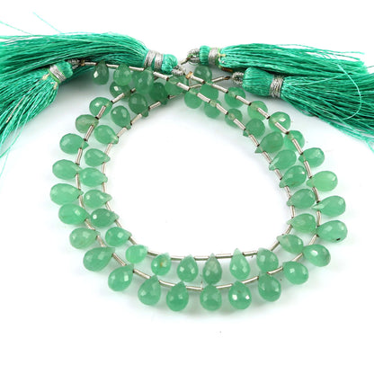 Natural Serpentine Faceted Tear drop Shape Gemstone Briolette Beads , Serpentine Faceted Side Drill Beads,Gemstone Tear Drop Beads ,BBI787