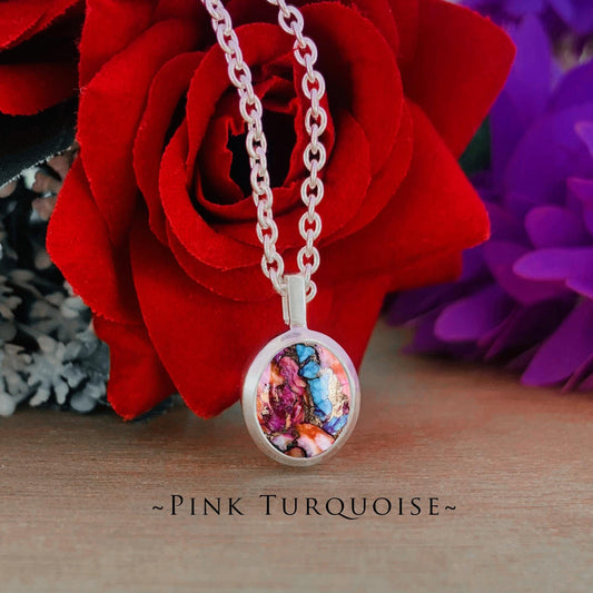 Choose Your Gemstone Necklace - Larimar Turquoise Aquamarine Rose Quartz Moonstone Amazonite Silver Pendants