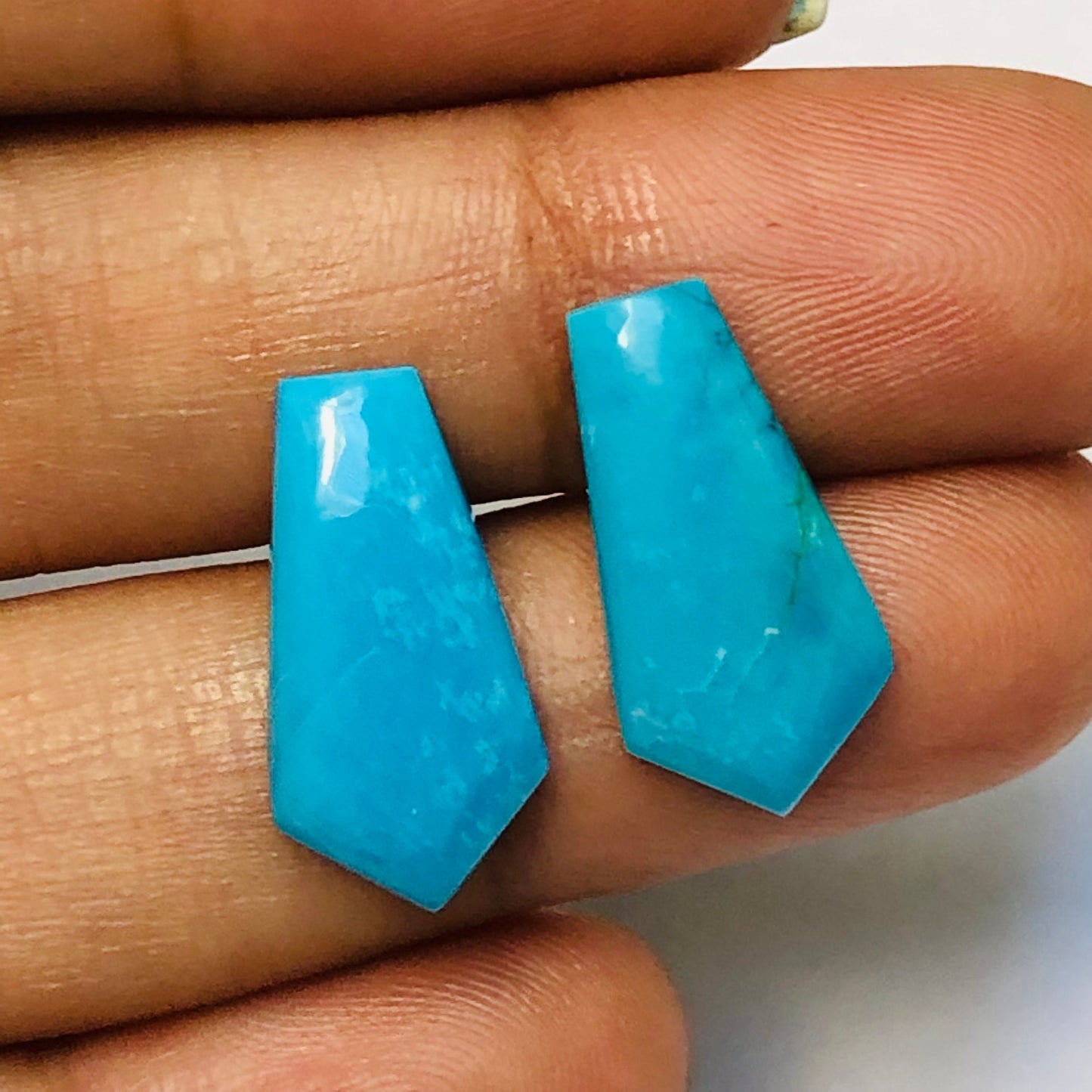 1 Pair Howlite Turquoise Smooth Kite Shape Gemstone, Size 9X18mm, Matching Pair Briolette, Earring Making Gemstone , SKU - BBI979