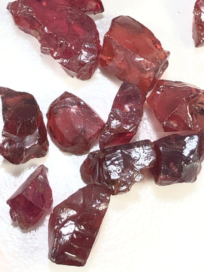 10 Pieces Natural Garnet Loose Rough Cluster Raw Healing crystal stones,Rough Garnet raw For Jewelry Making SKU- BBI419 Valentines