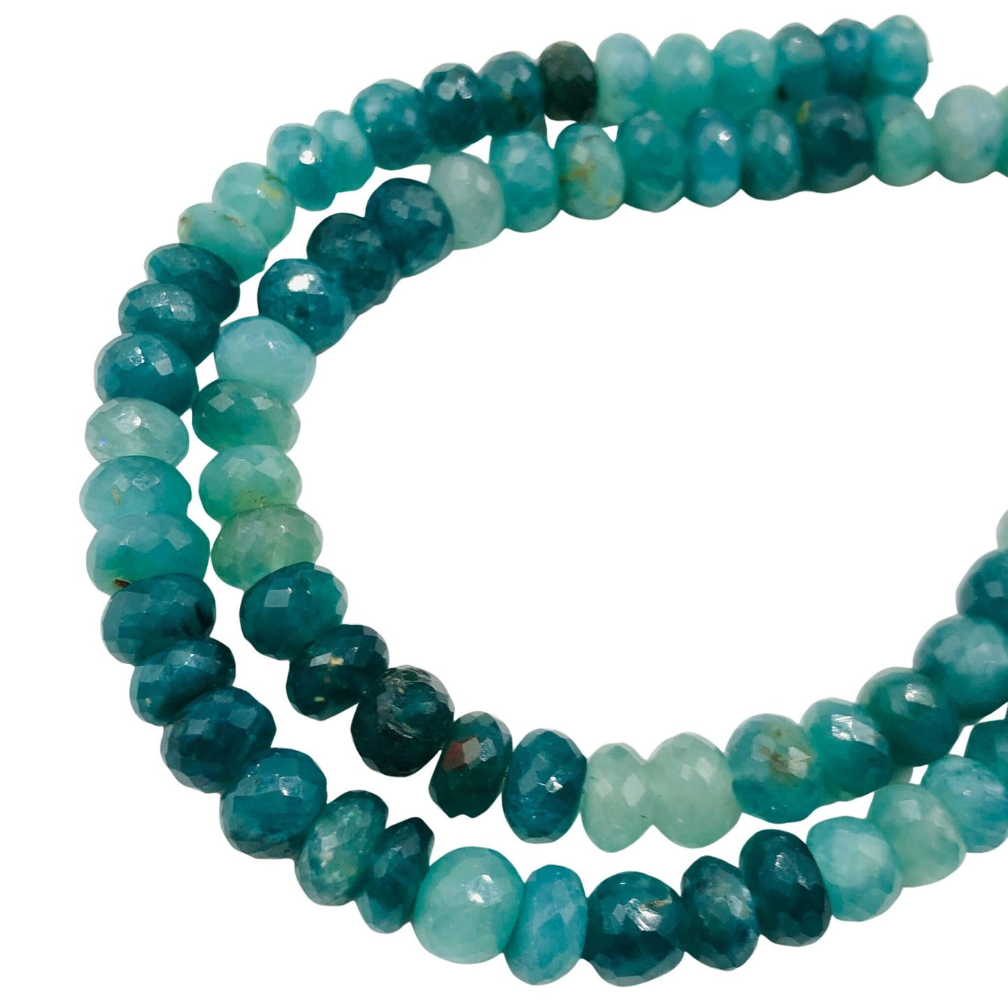 Natural Grandidierite Rondelle Gemstone Beads , Size 6.5mm To 8.5mm, Faceted Rondelle Shape Beads, Jewelry Making Beads, SKU-BBI547