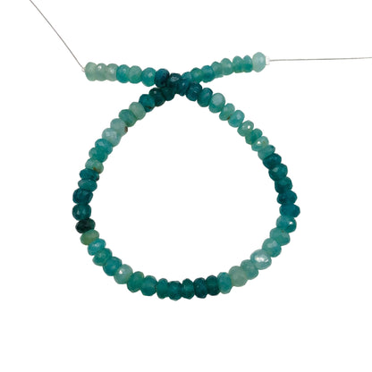 AAA Quality Natural Grandidierite Rondelle Gemstone Beads , Size 4mm To 5mm, Faceted Rondelle Shape Beads, Jewelry Making Beads, SKU-BBI545